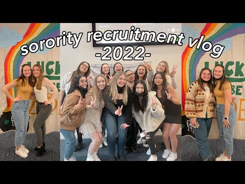 sorority recruitment week vlog 2022 | Pace University