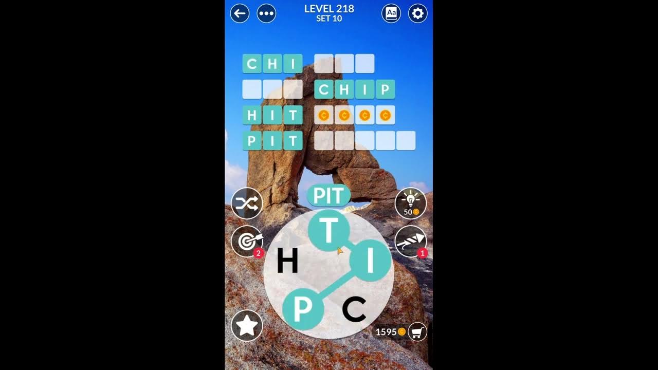 Wordscapes Uncrossed Level 218 Answers - YouTube