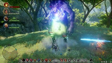 big lucky guy with FOUR GILRS in the bush-Dragon Age Inquisition