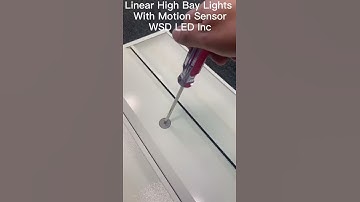 LED Linear High Bay light installing motion sensor