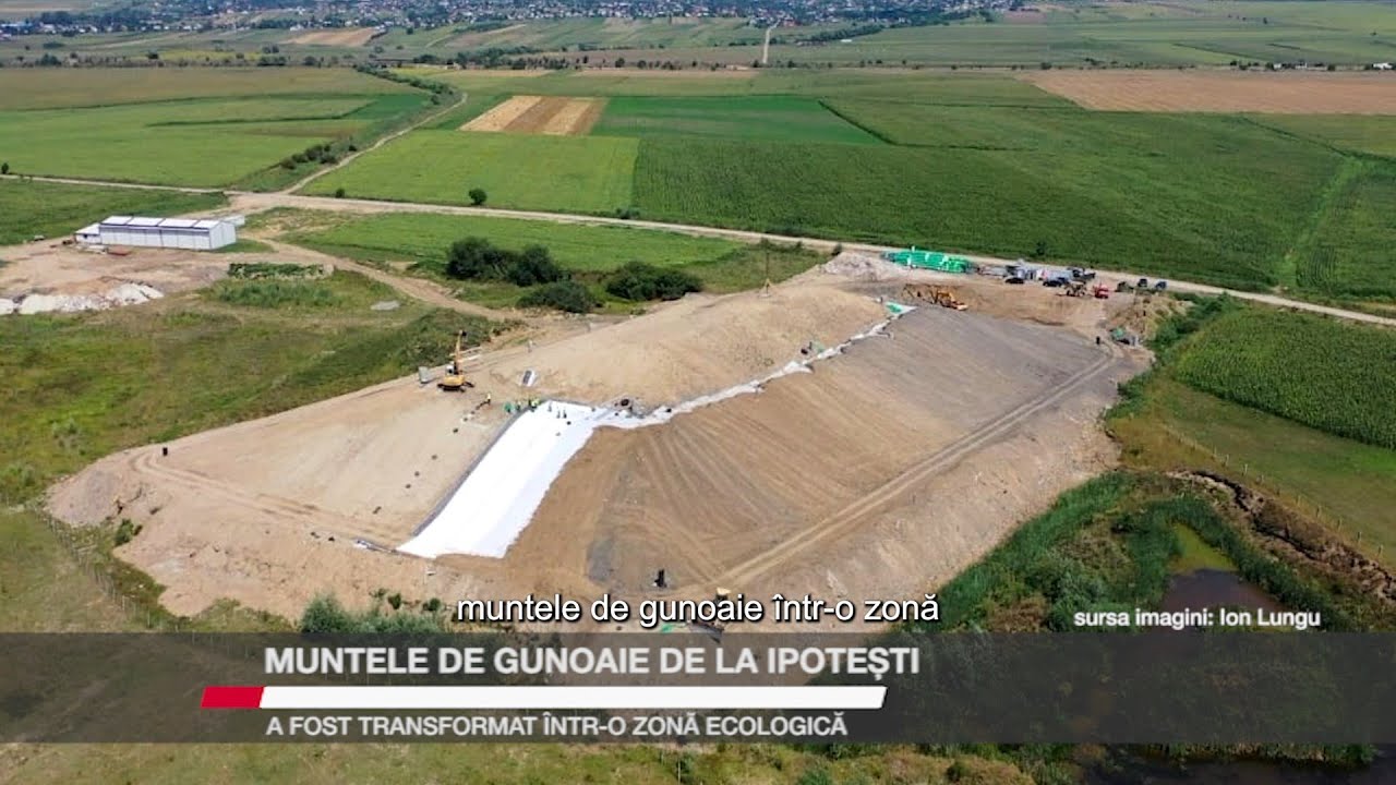 Muntele de gunoaie de la Ipotești a fost transformat într-o zonă ecologică – Video