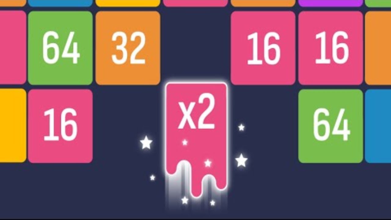 めーぷる　2/2個口目 X2 Puzzle: Number Merge 2048 Game Gameplay Android Mobile - YouTube