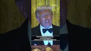 Ronaldo Viene Presentato Da Trump Alla Casa Bianca