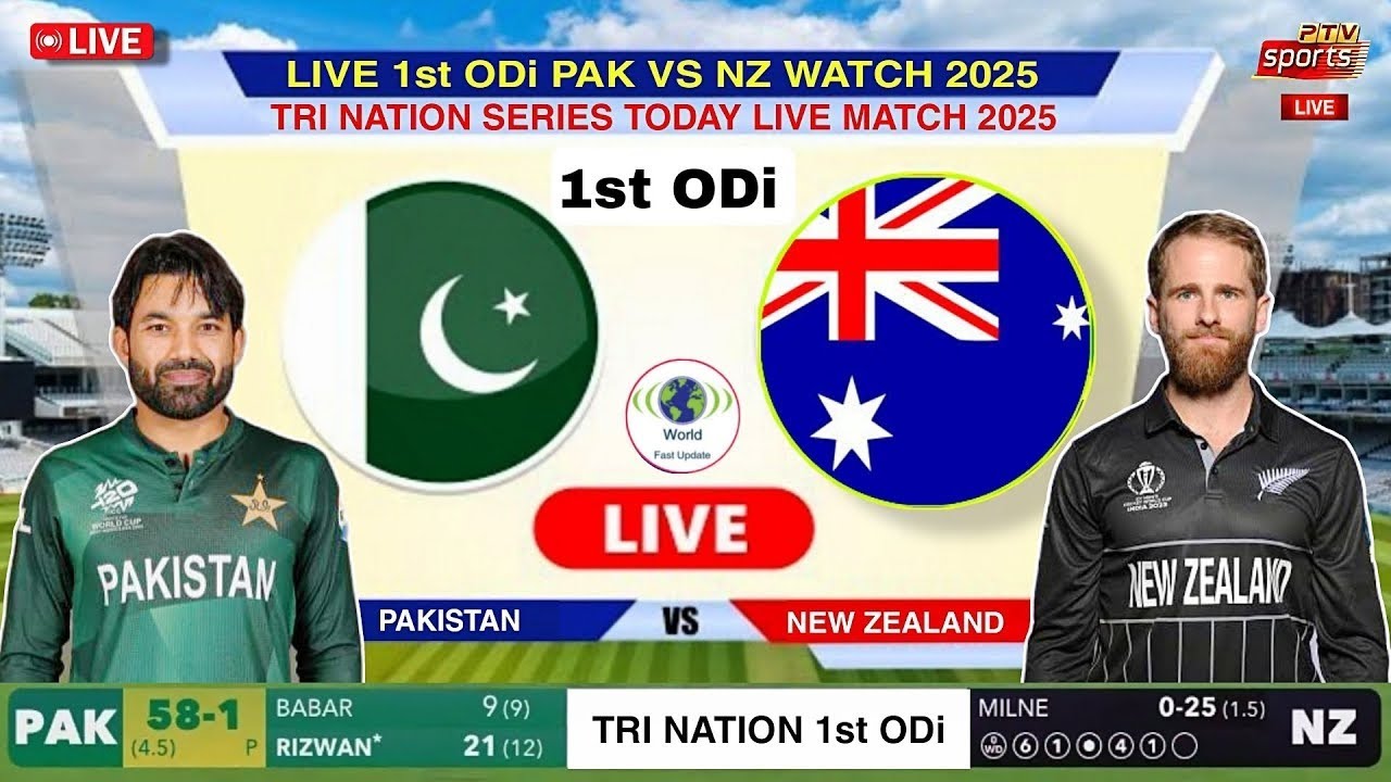 🔴 Live: Pakistan Vs New Zealand Live 1st ODI | PAK Vs NZ Live Match ...