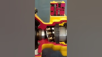 Anatomic model of hydraulic swing motor in excavator