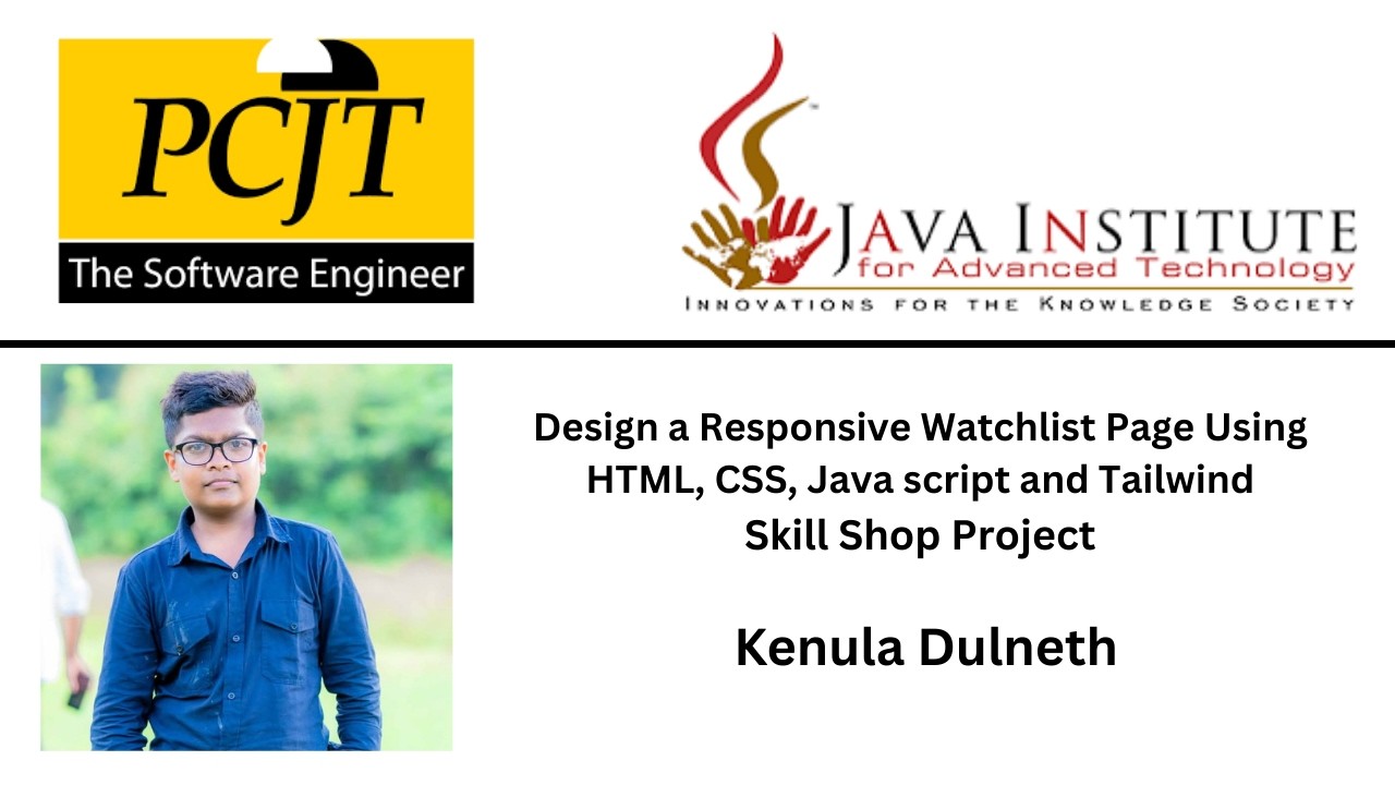 Tast 24: Design a Responsive Watchlist Page Using HTML, CSS, Java ...