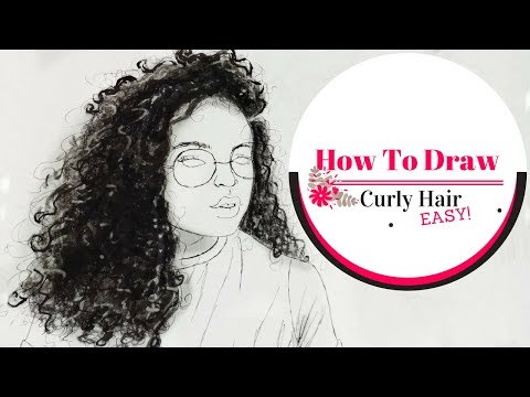 How To Draw Curly Hair Easy Tutorial Youtube