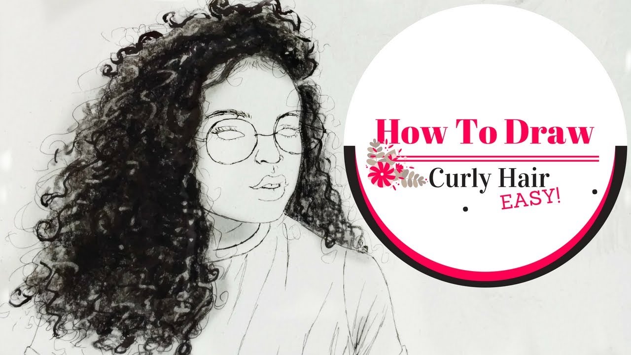 How To Draw Curly Hair Easy Tutorial