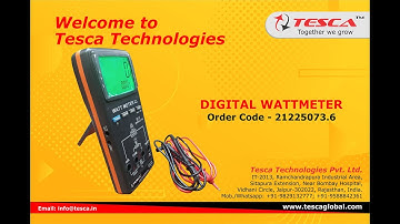 Digital Wattmeter Working Principle | Electrical Instruments and Measurements || Tesca 21225073.6