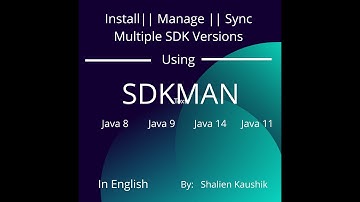 Install || Sync || Manage multiple JAVA JDK using SDKMAN || In English