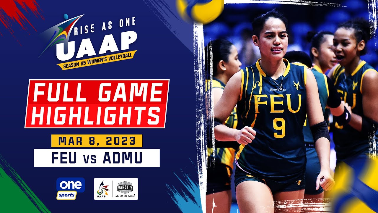 FEU vs. Ateneo round 1 highlights | UAAP Season 85 Women's Volleyball ...