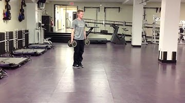 Walking DB Lunge Curl To Press