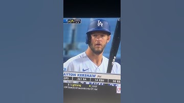 Clayton Kershaw pinch hits bottom of 10th for the LA Dodgers #shorts