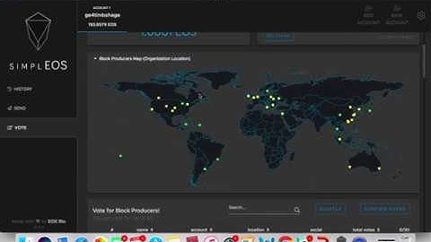 SimplEOS wallet walk through