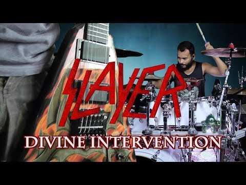 Slayer - Divine Intervention -  guitar and drum cover - all solos