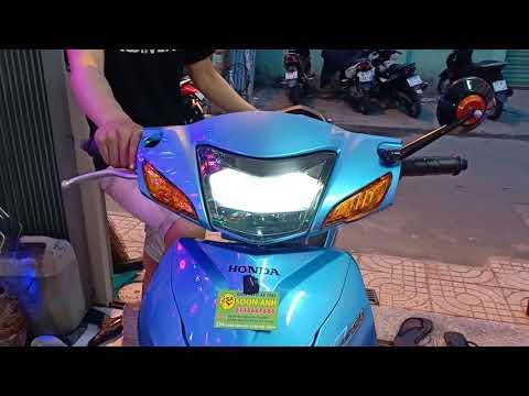 Video Độ đèn LED 2 tầng cho WAVE A hàng cao cấp nhất.rất... - youtube