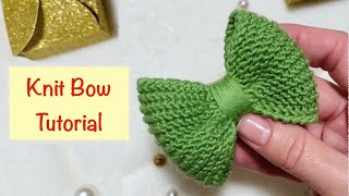 Knitted Bowhow To Make A Bowdiy Tutorial