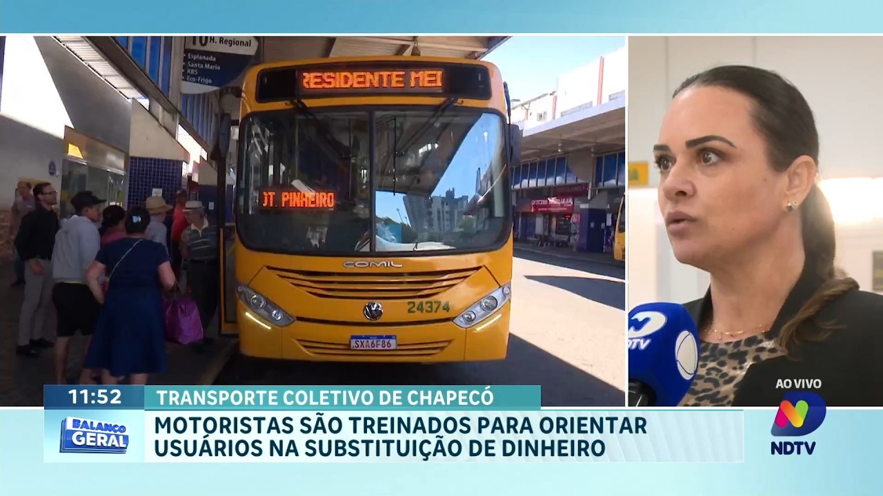Transporte coletivo de Chapecó avança com sistema de passagens digitais