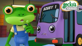 Gecko's Bedtime Repairs! 🤫 | Gecko's Garage | Vehicle Repair Cartoons | Buses, Trucks and Cars