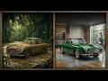 From Rust to Glory Abandoned Classic Car Fully Restored to Showroom Condition.