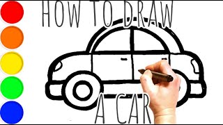 How to draw a Easy Car | Step by Step