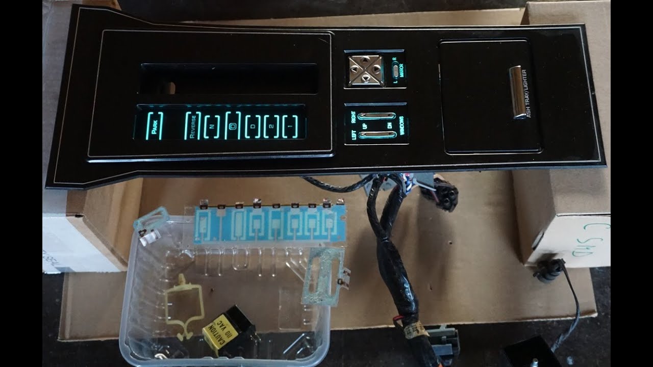 Buick Reatta 88-89 Center console electroluminescence lighting repair. Gear part not right, reversed