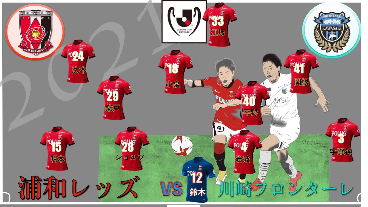 浦和レッズ Vs 川崎フロンターレ ルヴァンカップ 準々決勝 第１戦 21 Youtube
