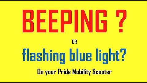 Scooter BEEPING or flashing blue light?