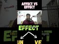 Affect vs Effect | Difference Explained with Easy Examples