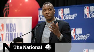 New video shows Masai Ujiri being shoved after Raptors won championship