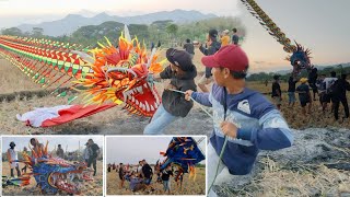 Seconds of Tension !! Dragged the Dragon Kite Super Oper Power - Plebon Carangrejo Ponorogo