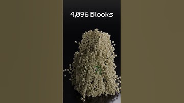 3D Minecraft Sand Simulation in #blender