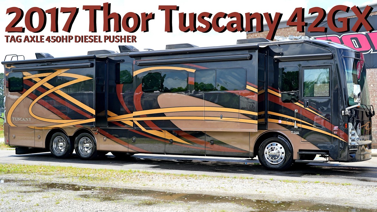 2017 Thor Tuscany 42GX TAG AXLE A Class 450HP Cummins Diesel
