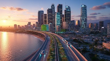 Future City 2070: Los Angeles — 45 Years From Now | Sci-Fi AI Short Film (4K)