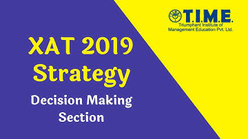 XAT 2019 Strategy -  Decision Making