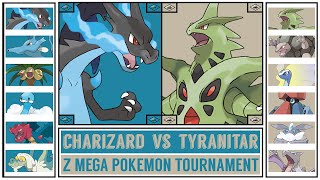 MEGA CHARIZARD X vs MEGA TYRANITAR | Z Mega Pokémon Tournament: Kanto-Johto Edition | Battle #01