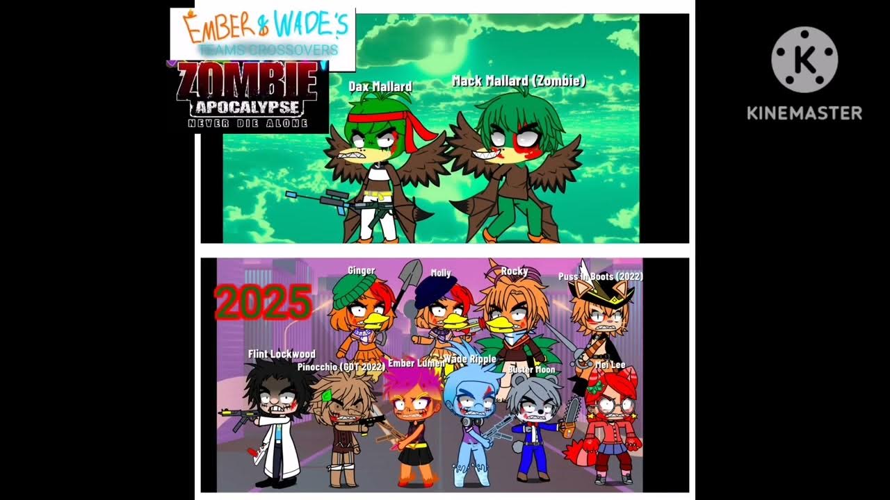 Ember🔥 And Wade's💧Team Crossovers Zombie Apocalypse🧟 Movie (2025