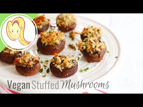 vegan-stuffed-mushrooms