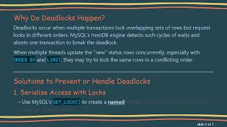Information Handling Deadlocks When Updating the Same Table Concurrently in MySQL Guide
