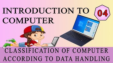 how to define Classification of Computer according to Data Handling in Hindi/Urdu || Learning Point
