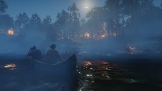 Peaceful Night in Red Dead Redemption 2 🌙 - Relaxing Ambience