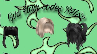 Girl hair codes Rhs2