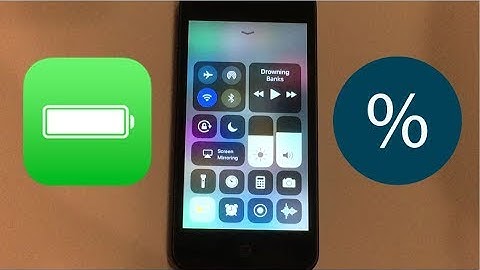 How to get battery percentage on iPod Touch in iOS 11