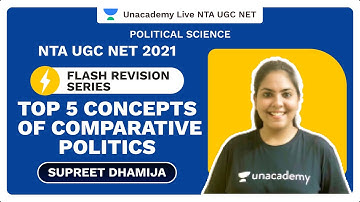 NTA UGC NET 2021 | Flash Revision Series|Top 5 Concepts of Comparative Politics | Supreet |Unacademy