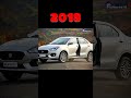 Evolution Of Maruti Suzuki Swift Dzire Car Old Vs New Model Viral Shorts Shortsfeed Youtubeshorts