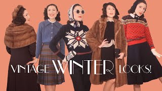 Styling Vintage Winter Outfits 1930S And 1940S Carolina Pinglo