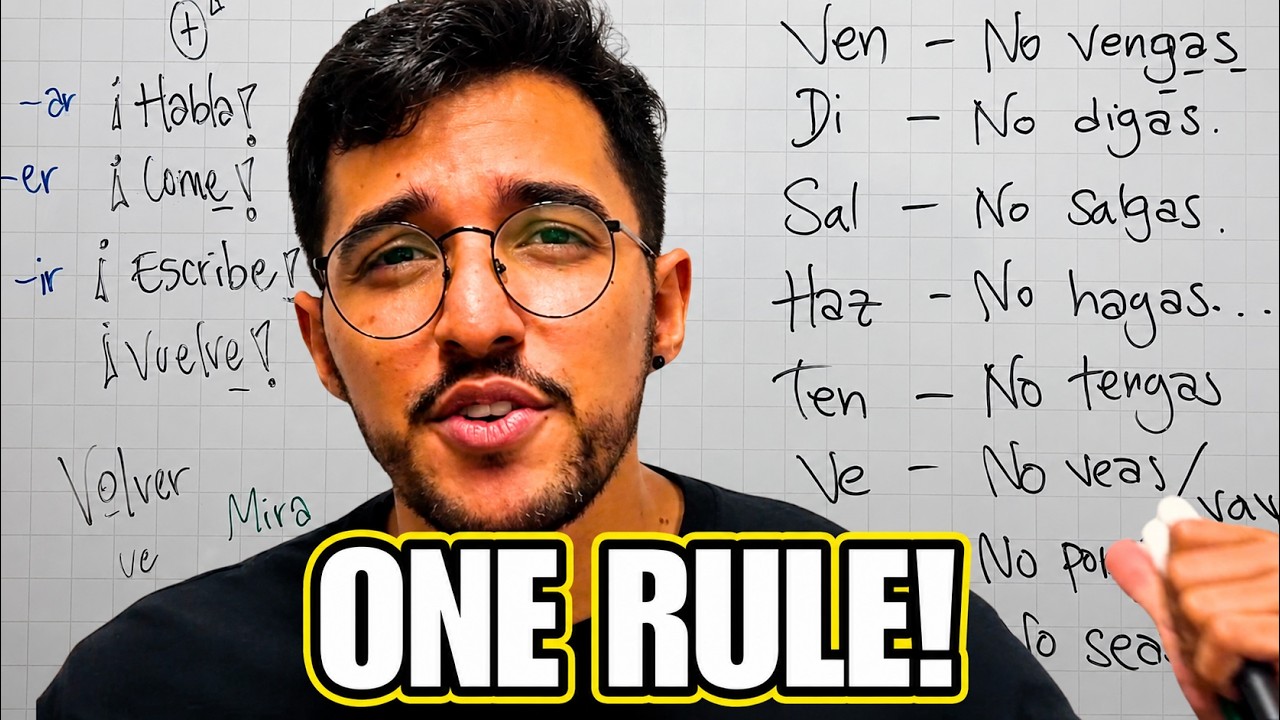 Spanish Imperative Mood for Tú: Commands and Recommendations