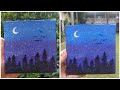 Mini canvas acrylic painting for beginners || easy acrylic painting tutorial
