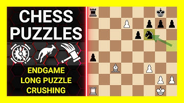 Chess Puzzles to Practice. Themes: Endgame, Long puzzle, Crushing. Learn Chess
