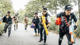 Nerf Guns War : Couple S.W.A.T Of SEAL TEAM Fight Dangerous Criminal Group Save Hostages | Nerf War